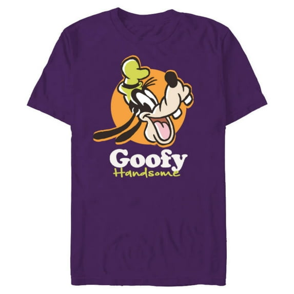 Disney Goofy Handsome Classic Funny - Short Sleeve Blended T-Shirt for Adults - Customized-Purple