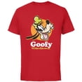 thumbnail image 1 of Disney Goofy Handsome Classic Funny - Short Sleeve Cotton T-Shirt for Adults - Customized-Red, 1 of 5