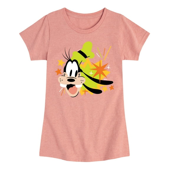 Disney - Goofy Head - Girls Toddler And Toddler And Youth Fitted Short Sleeve Graphic T-Shirt