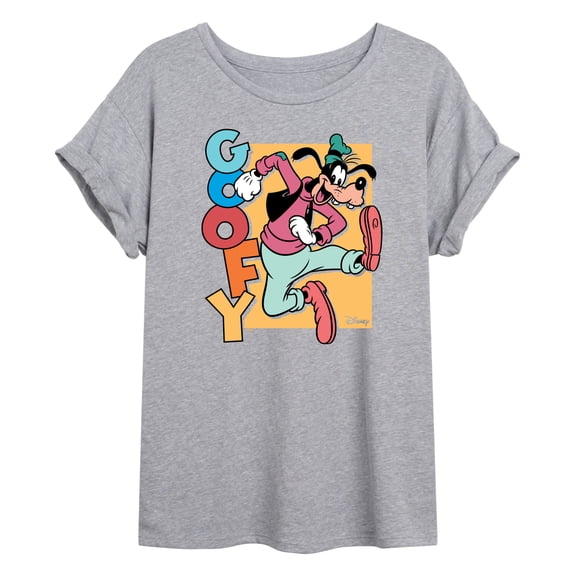 Disney - Goofy  - Juniors Ideal Flowy Muscle T-Shirt