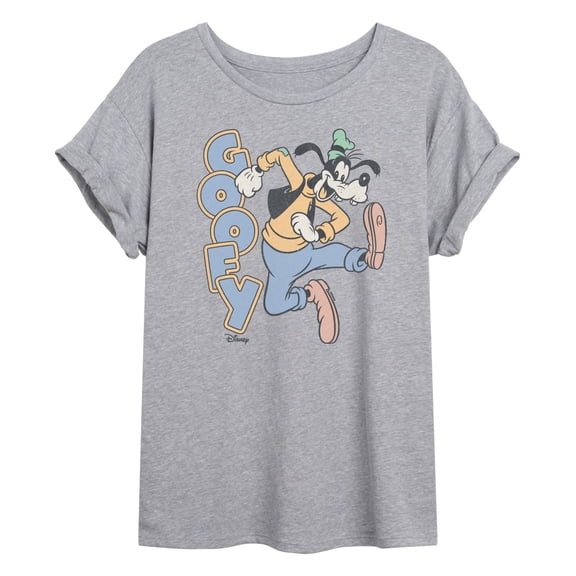 Disney - Goofy - Juniors Oversized Graphic T-Shirt