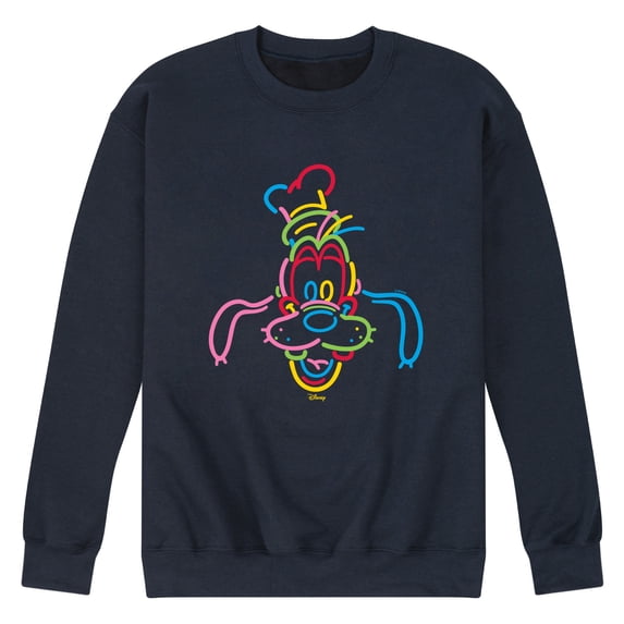 Disney - Goofy Linework - Men's Crew Fleece Sweatshirt