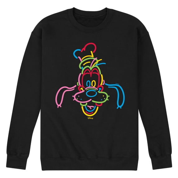 Disney - Goofy Linework - Men's Crew Fleece Sweatshirt