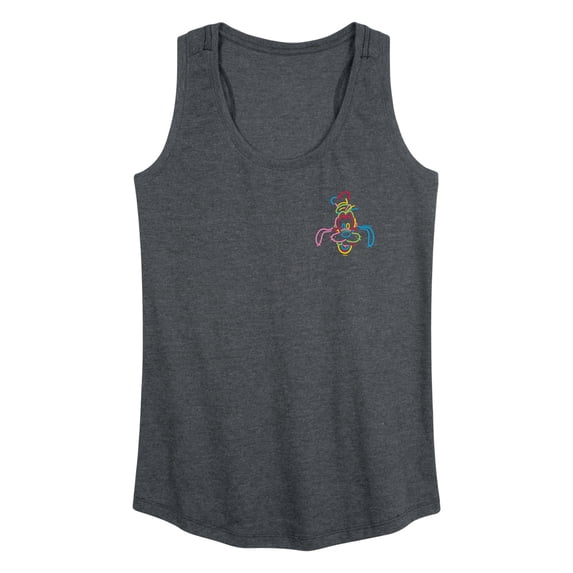 Disney - Goofy Linework - Women's Racerback Graphic Tank