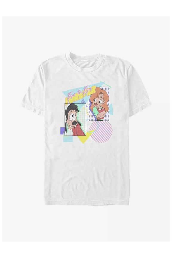 Disney Goofy Max And Roxanne Eye To Eye Nineties Pop Romance T-shirt