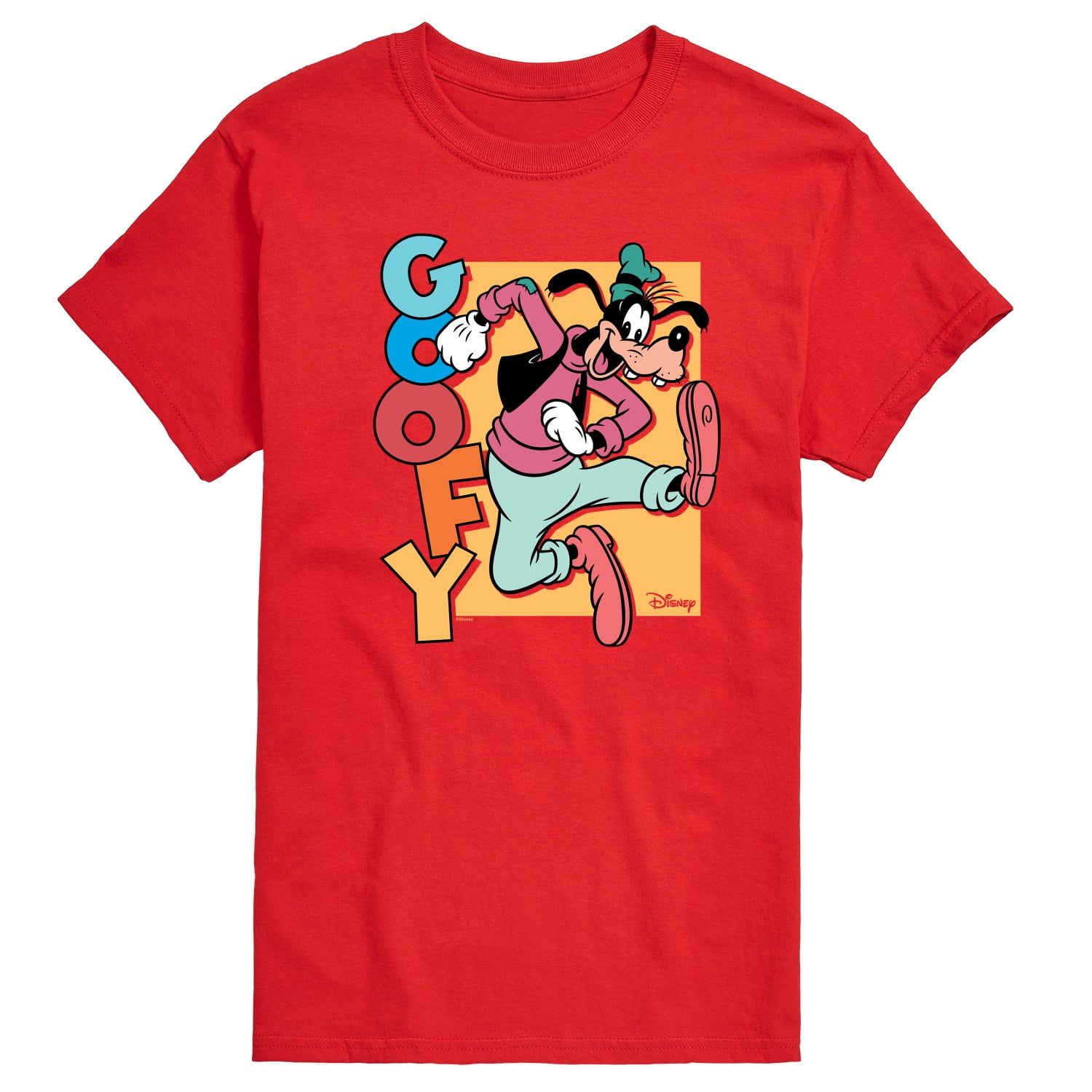 Disney Goofy Mens Short Sleeve Graphic T Shirt 