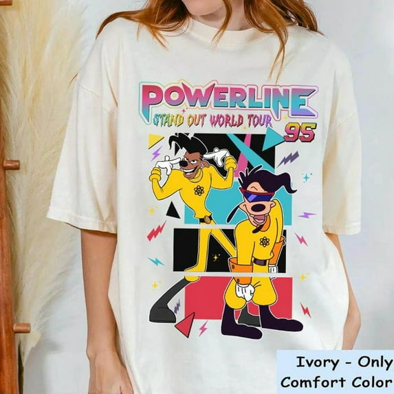 Disney A Goofy Movie Powerline Max Goof Stand Out World Tour Retro Comfort Colors T-Shirt, Disneyland Family Matching Shirt, Magic Kingdom, WDW Birthday Gift