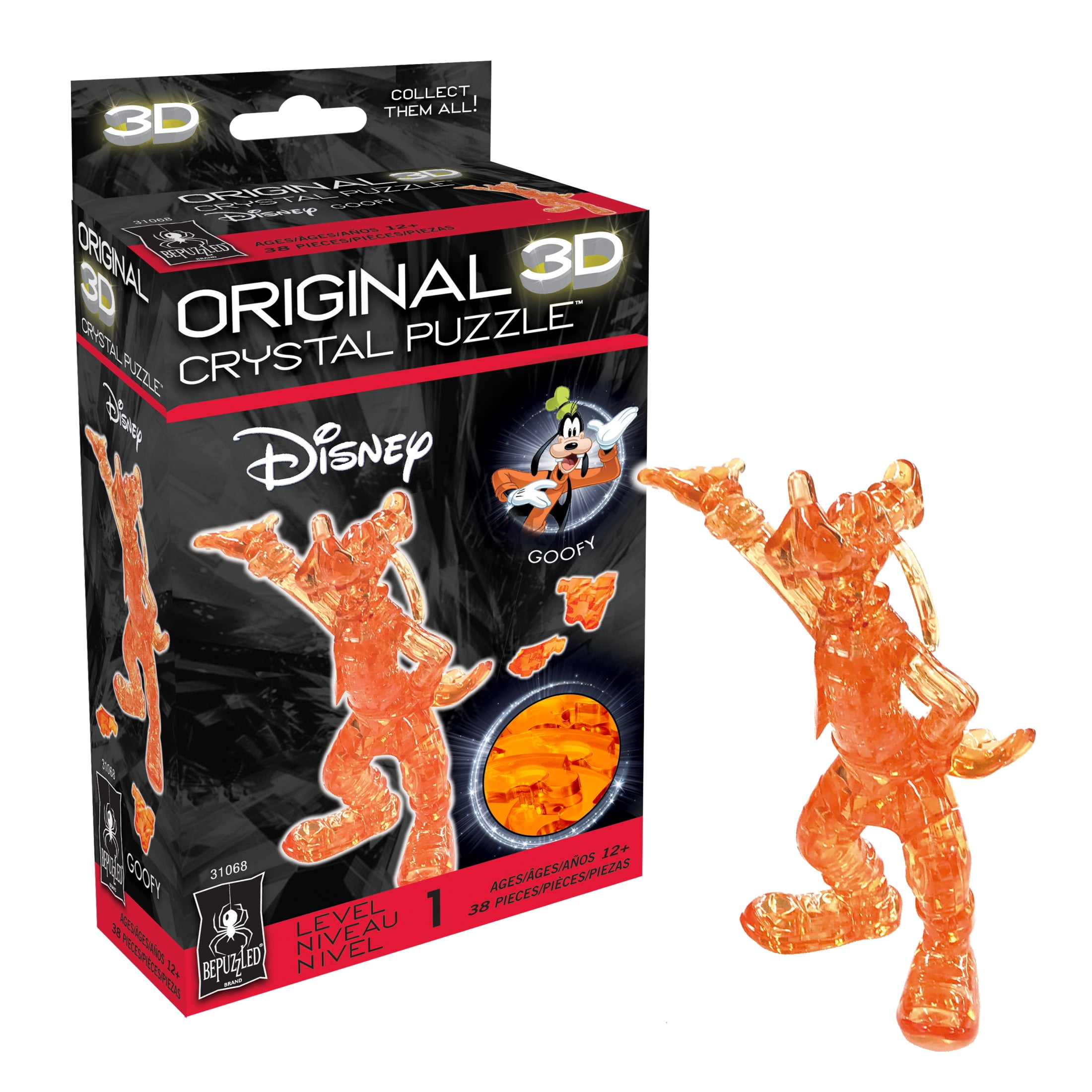 Disney Goofy Original 3D Crystal Puzzle from BePuzzled, Ages 12