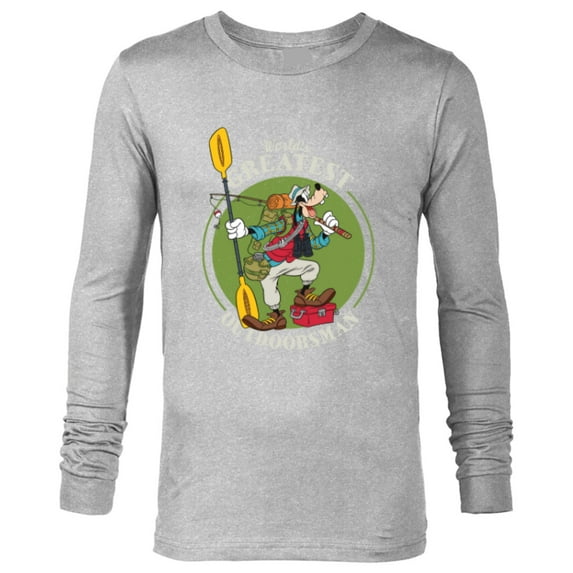Disney Goofy Outdoorsman Father's Day - Long Sleeve T-Shirt for Men - Customized-Athletic Heather