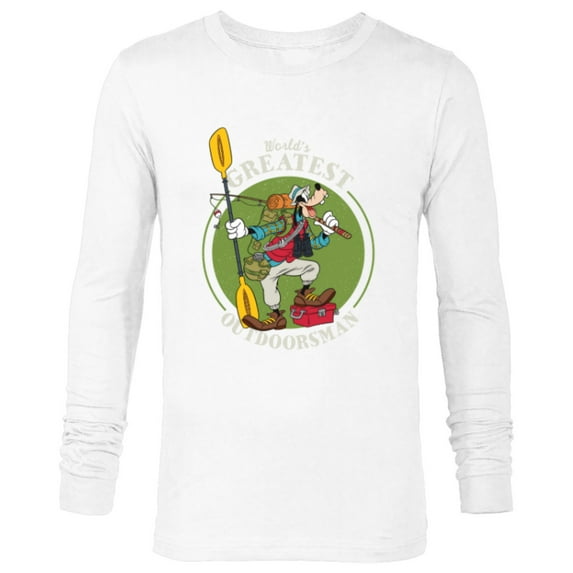 Disney Goofy Outdoorsman Father's Day - Long Sleeve T-Shirt for Men - Customized-White