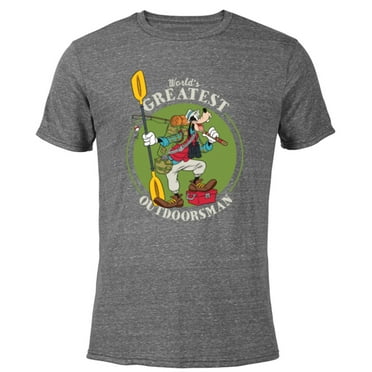 Disney Goofy Outdoorsman Father's Day - Short Sleeve Blended T-Shirt for Adults - Customized-Dark Heather