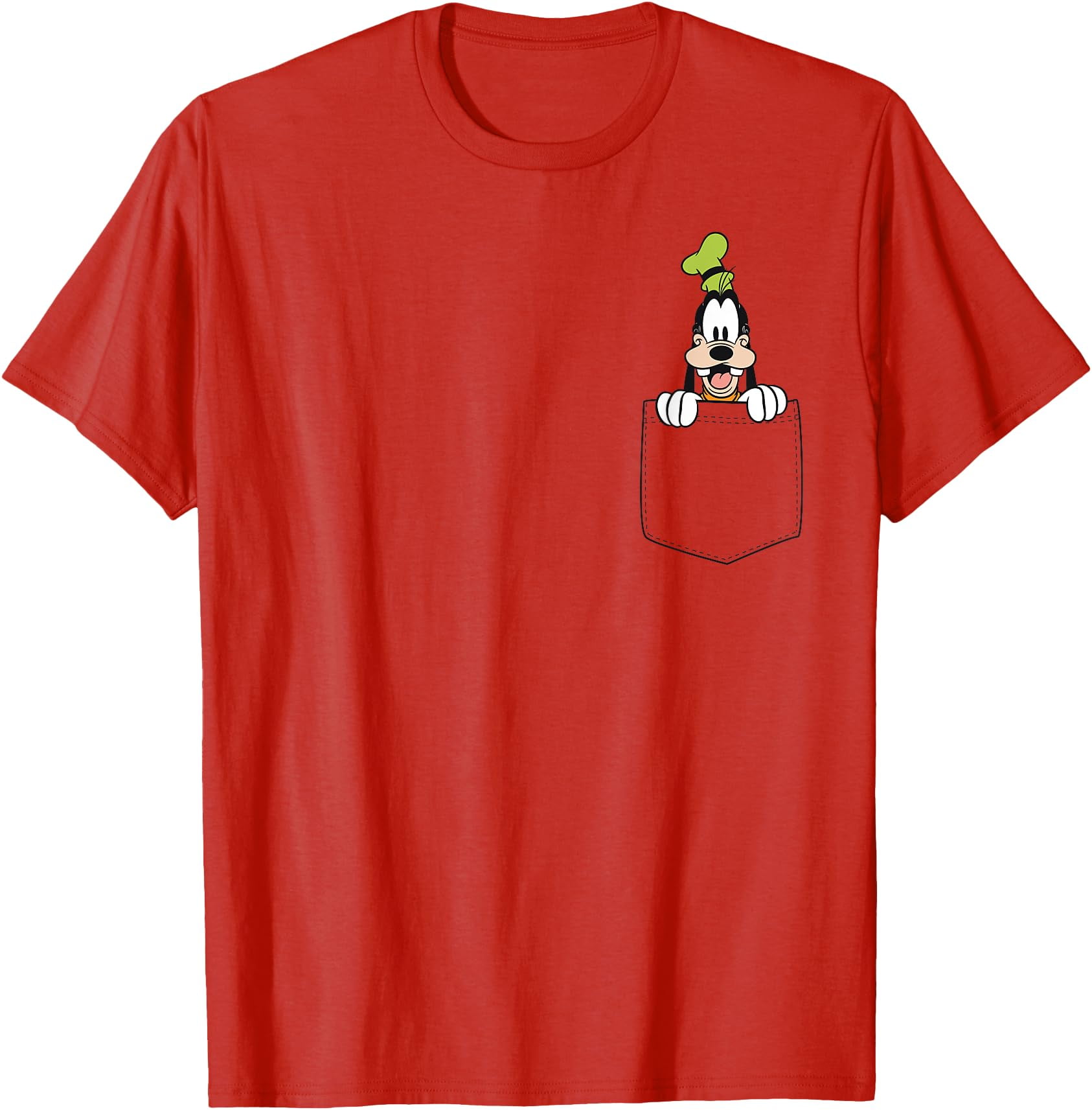 Disney Goofy Pocket-Graphic T-Shirt, Red Color, Size S - Walmart.com