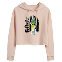 Disney - Goofy Punk - Juniors Cropped Pullover Hoodie
