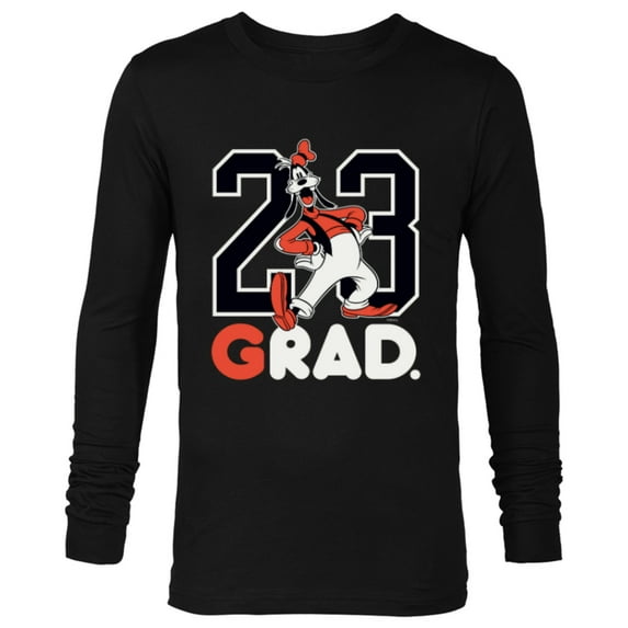 Disney Goofy Rad Grad Class of 23 Graduation 2023 - Long Sleeve T-Shirt for Men - Customized-Black