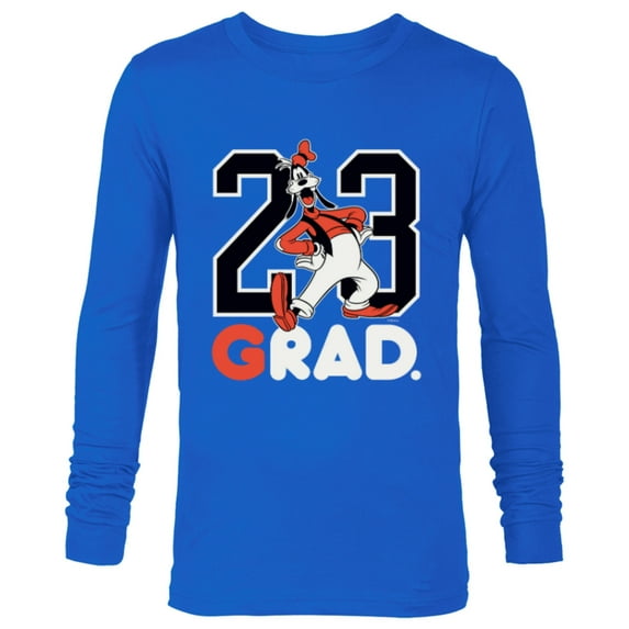 Disney Goofy Rad Grad Class of 23 Graduation 2023 - Long Sleeve T-Shirt for Men - Customized-Navy