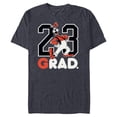 thumbnail image 1 of Disney Goofy Rad Grad Class of 23 Graduation 2023 - Short Sleeve Blended T-Shirt for Adults - Customized-Navy Heather, 1 of 5