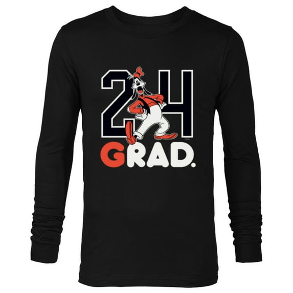 Disney Goofy Rad Grad Class of ‘24 Graduation 2024 - Long Sleeve T-Shirt for Men - Customized-Black