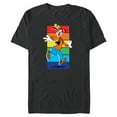 thumbnail image 1 of Disney Goofy Rainbow - Short Sleeve Blended T-Shirt for Adults -Customized-Dark Heather, 1 of 5
