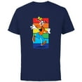 thumbnail image 1 of Disney Goofy Rainbow - Short Sleeve Cotton T-Shirt for Adults -Customized-Navy, 1 of 5