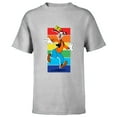 thumbnail image 1 of Disney Goofy Rainbow - Short Sleeve T-Shirt for Kids - Customized-Athletic Heather, 1 of 5