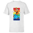 thumbnail image 1 of Disney Goofy Rainbow - Short Sleeve T-Shirt for Kids - Customized-White, 1 of 5