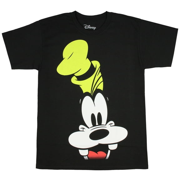 Disney Goofy Shirt Men's Big Face Goofy Hat Adult Graphic Officially Licensed T-Shirt