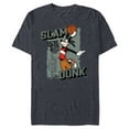 thumbnail image 1 of Disney Goofy Sports Basketball Slam Dunk Athletic Dept - Short Sleeve Blended T-Shirt for Adults - Customized-Navy Heather, 1 of 5