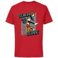thumbnail image 1 of Disney Goofy Sports Basketball Slam Dunk Athletic Dept - Short Sleeve Cotton T-Shirt for Adults - Customized-Red, 1 of 5