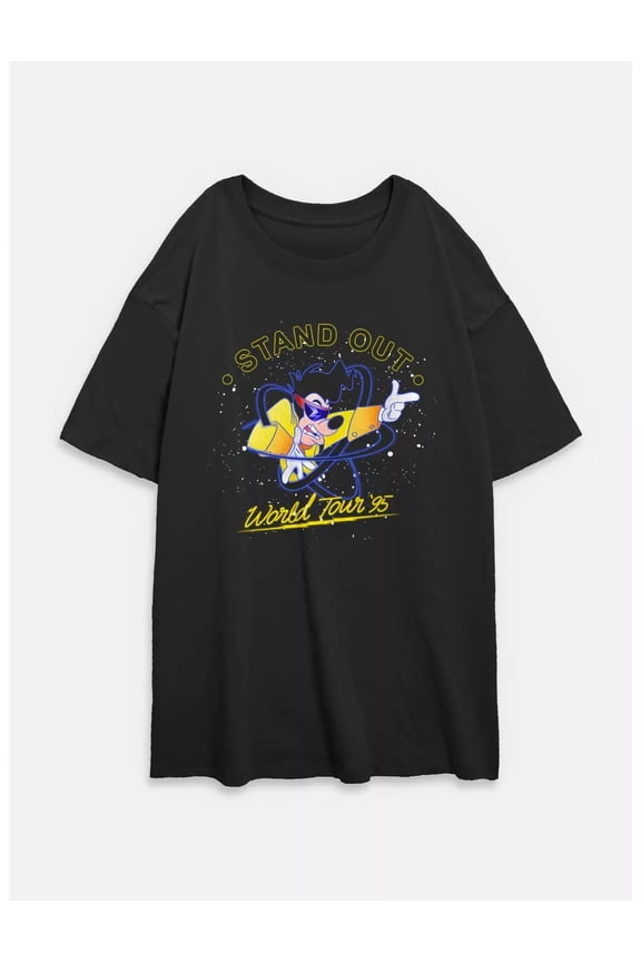 Disney Goofy Stand Out Powerline Pop Concert Nineties Cartoon T-shirt