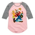 thumbnail image 1 of Disney - Goofy Sticker Look - Toddler & Youth Girls Raglan Graphic T-Shirt, 1 of 4