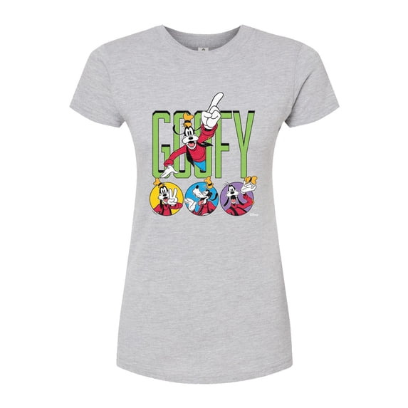 Disney - Goofy Tee - Juniors Fitted Graphic T-Shirt