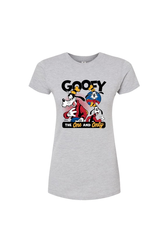 - Goofy The One And Only - Juniors Fitted Graphic T-Shirt