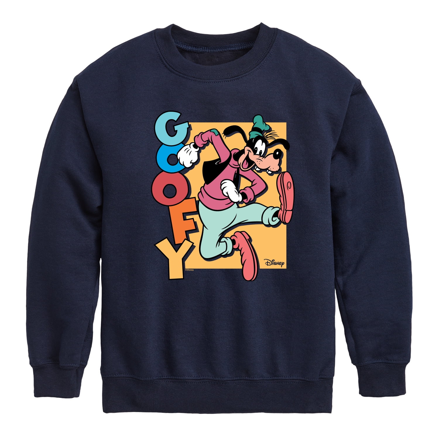 Disney Goofy Toddler Youth Crewneck Fleece Sweatshirt
