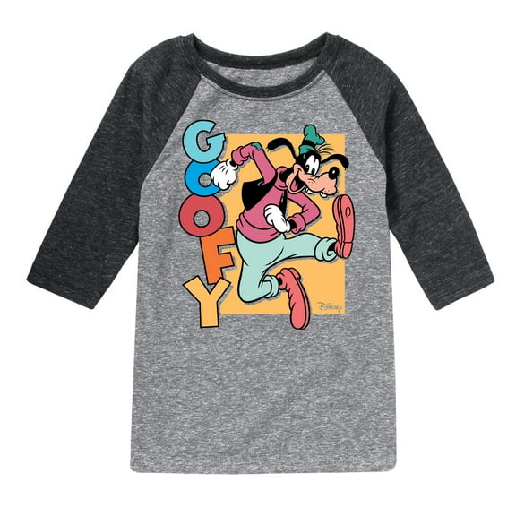 Disney - Goofy - Toddler & Youth Raglan Graphic T-Shirt