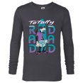 thumbnail image 1 of Disney Goofy Totally Rad Dad Father’s Day Surfing Distressed - Long Sleeve T-Shirt for Men - Customized-Charcoal Heather, 1 of 5