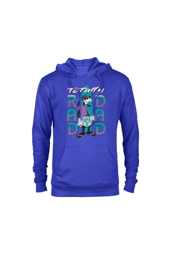 Goofy Totally Rad Dad Father’s Day Surfing Distressed - Pullover Hoodie for Adults - Customized-Royal