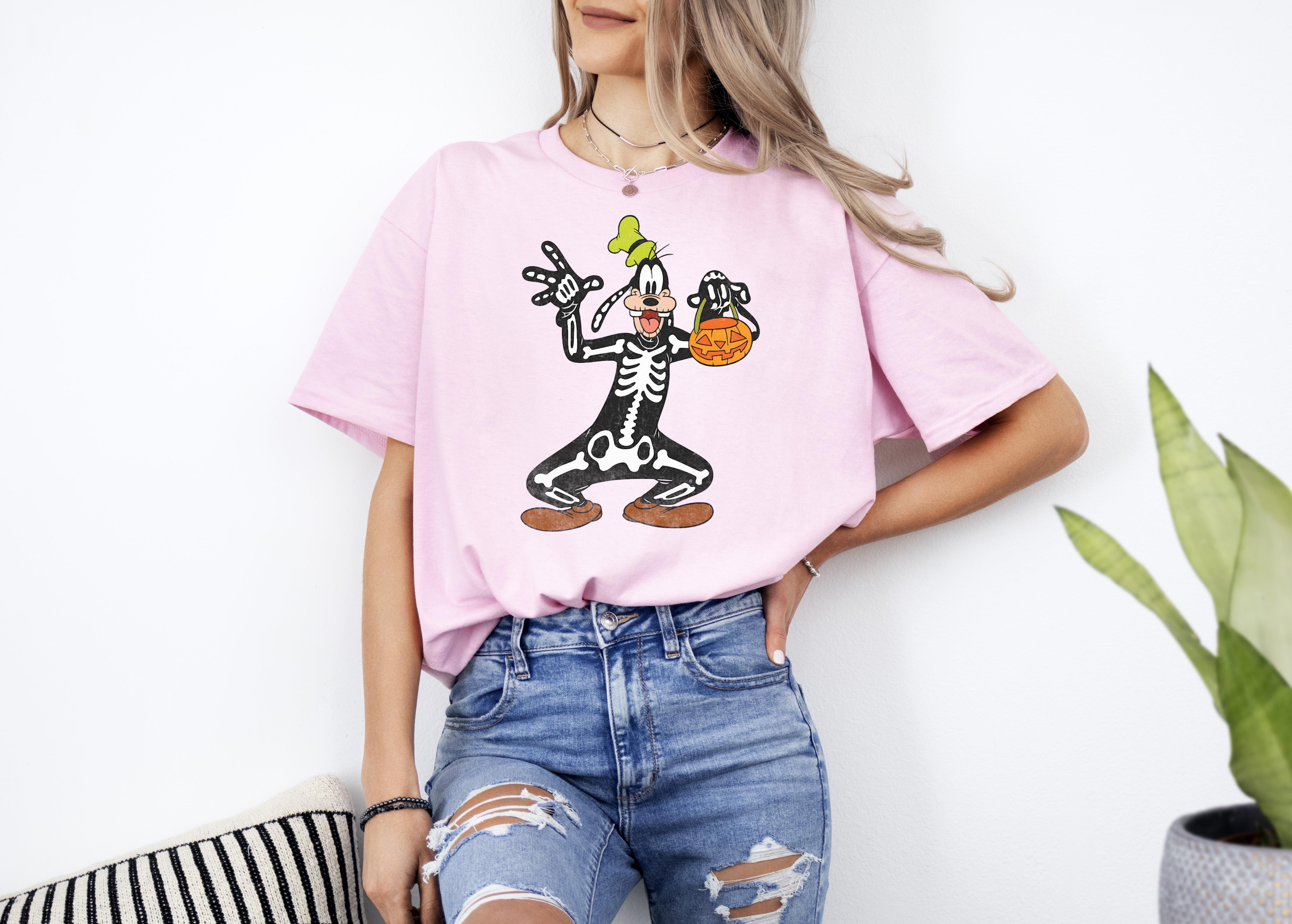 Disney Goofy With Candy Halloween Tshirt Up To 4XL