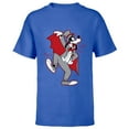 thumbnail image 1 of Disney Goofy in Dracula Costume Halloween - Short Sleeve T-Shirt for Kids - Customized-Royal, 1 of 5