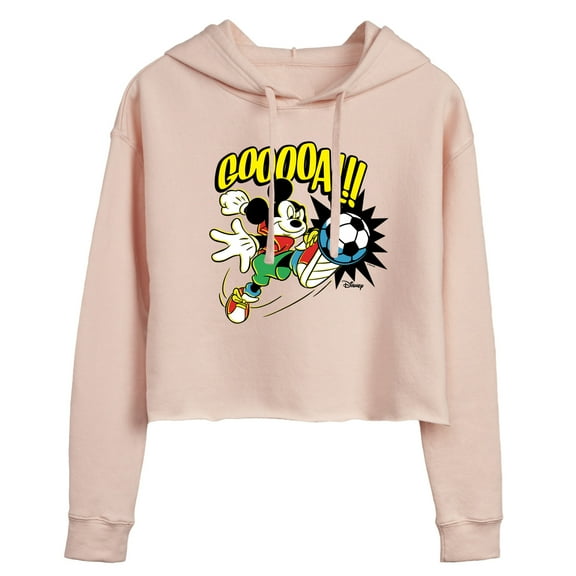 Disney - Goooal - Juniors Cropped Pullover Hoodie