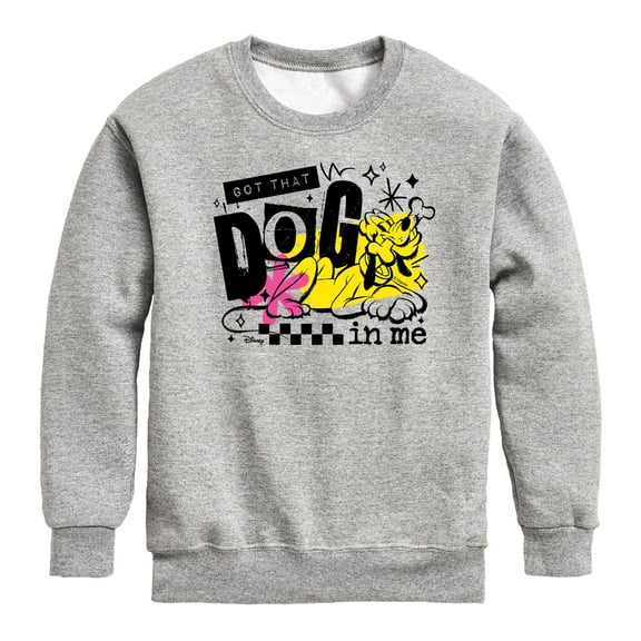 Disney - Got That Dog In Me - Toddler & Youth Crewneck Fleece Sweatshirt