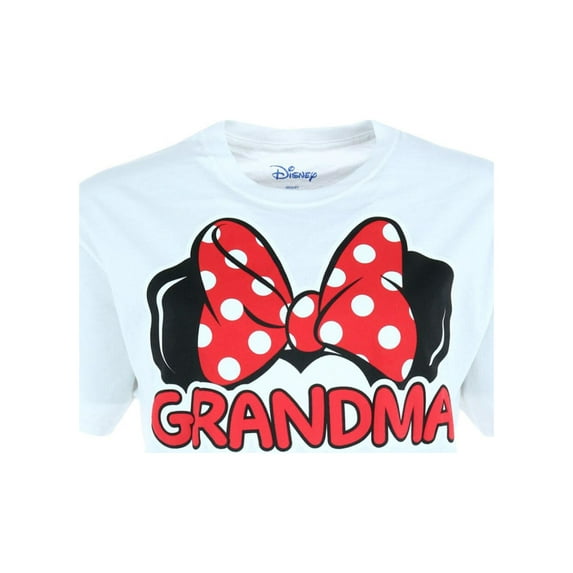 Disney Minnie Mouse Grandma Adult Tee Shirt, XS-3XL (Women's)
