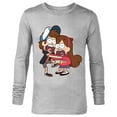 thumbnail image 1 of Disney Gravity Falls Dipper and Mabel Pines - Long Sleeve T-Shirt for Men - Customized-Athletic Heather, 1 of 5