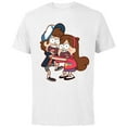 thumbnail image 1 of Disney Gravity Falls Dipper and Mabel Pines - Short Sleeve Cotton T-Shirt for Adults - Customized-White, 1 of 5