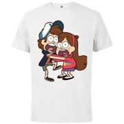 Disney Gravity Falls Dipper and Mabel Pines - Short Sleeve Cotton T-Shirt for Adults - Customized-White