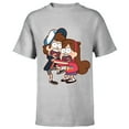 thumbnail image 1 of Disney Gravity Falls Dipper and Mabel Pines - Short Sleeve T-Shirt for Kids - Customized-Athletic Heather, 1 of 5
