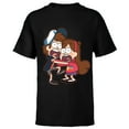thumbnail image 1 of Disney Gravity Falls Dipper and Mabel Pines - Short Sleeve T-Shirt for Kids - Customized-Black, 1 of 5