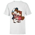 thumbnail image 1 of Disney Gravity Falls Dipper and Mabel Pines - Short Sleeve T-Shirt for Kids - Customized-White, 1 of 5