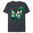 thumbnail image 1 of Disney Green Leprechaun Mickey & Minnie St. Patrick's Day - Short Sleeve Blended T-Shirt for Adults - Customized-Navy Heather, 1 of 5