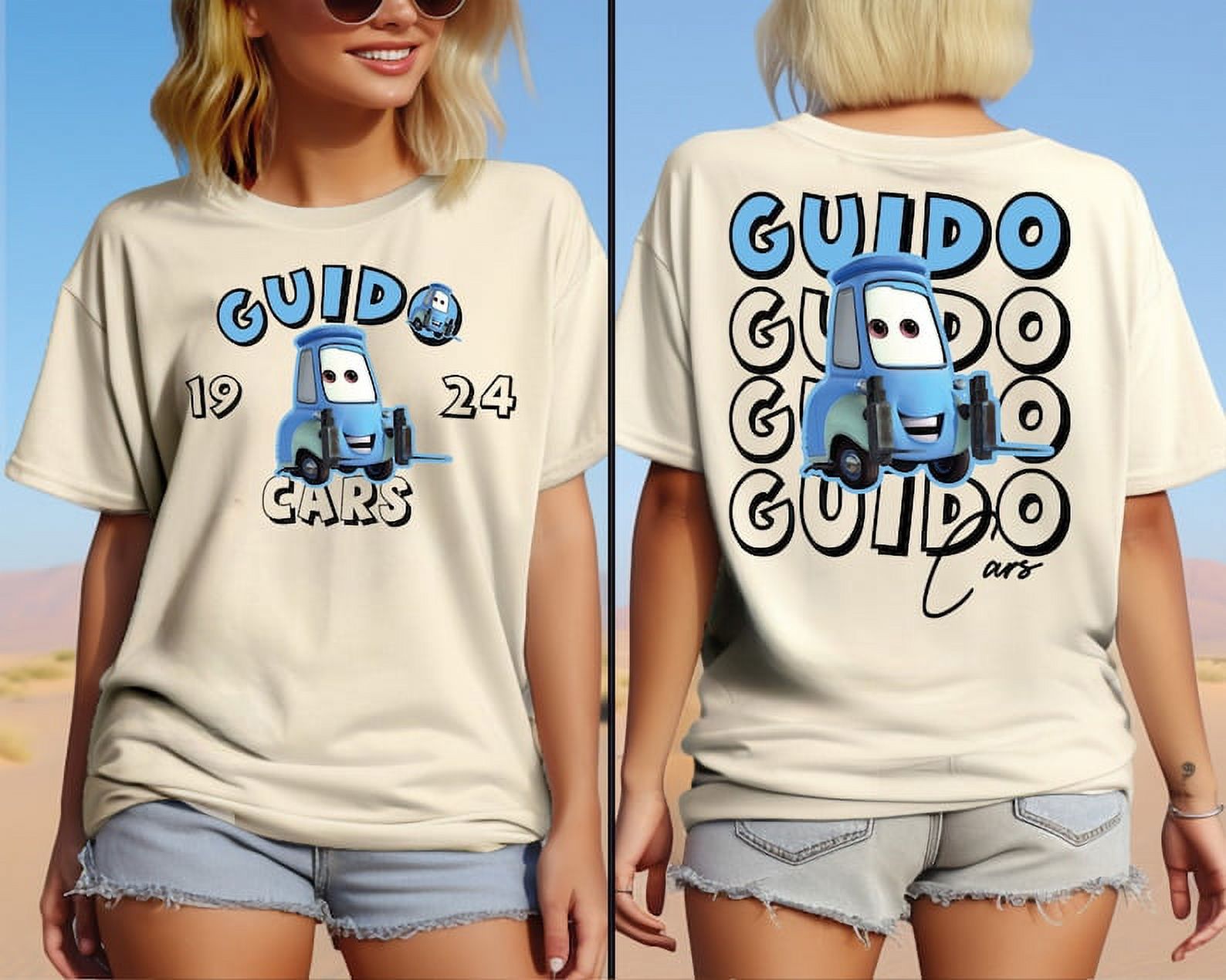 Disney Guido Cars Shirt, Guido Cars Shirt, Guido Piston Cup Champion