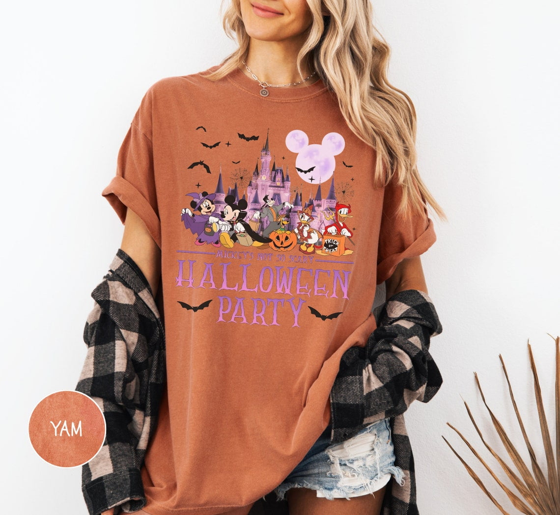 Disney Halloween 2024 Comfort Colors Shirt, 2024 Mickey Not So Scary